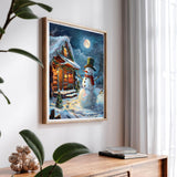 SKRYUIE Paint by Numbers Kit for Adults Beginner Snowman, Acrylic Christmas Oil Painting by Numbers Kits with PaintBrushes Paintwork Art Crafts Canvas for Home Decor 16x20 inch d3 SKRYUIE
