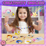 Decorate Your Own Water Bottle Kits for Girls Age 4-12, Unicorn Toys for Girls Age 4-6 Painting Crafts Kit, Clay Beads Bracelet Making Kit, Birthday Gifts Toys for Ages 6-12 (Unicorn) BOOH