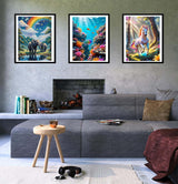 4 Pack 5D Diamond Art Kits for Adults-Premium Canvas Without Creases-Easy Diamond Painting Kits for Adults-Cats,Elephants,Tropical Fish,Unicorns,Themes for DIY Craft and Home Decor.A001 Vibeascomfotaler