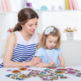 Tenceur 44 Pcs Diamond Art Window Clings Diamond Sun Painting Stickers Butterfly Flower Stained Glass Painting Kit, DIY Stickers Gem Art for Adults Home Decor, Anti Collision Birds Decals Tenceur