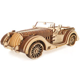 UGEARS Mechanical Models Roadster VM-01 3-D Wooden Puzzle UGEARS