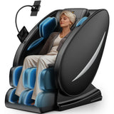 Massage Chair Full Body, Zero Gravity Massage Chair with 8 Fix Rollers, Foot Massage, Heating, Auto Modes, Full Body Airbag, Touch Screen Controller, Phone Controller, Home Massage for Back Fatigue Msutree