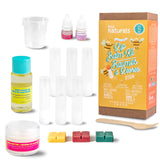 Kiss Naturals - Lip Balm Making Arts & Crafts Kit for Kids - with Organic Safflower Oil, Beeswax, Shea Butter - Stem DIY Body Care - Make 6 Lip Balms - Birthday, Holiday Gift for Girls & Boys Kiss Naturals