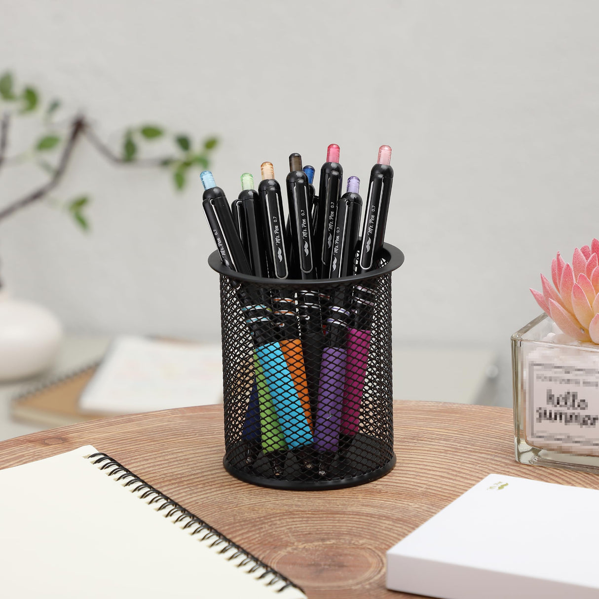 Mr. Pen- Retractable Gel Pens, 8 Pack, Vibrant Barrels, Fast Dry, Colorful Ink Gel Pens Fine Point 0.7mm, Back to School Supplies Mr. Pen