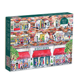 Galison Michael Storrings A Day at The Bookstore 1000 Piece Puzzle from Galison - Beautifully Illustrated Jigsaw Puzzle of a Local Bookstore, 27" x 20" Fun & Challenging, Unique Gift Idea Galison