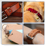 WORKPRO Desktop Leather Hole Punch Set, Rotary Belt Hole Puncher for Leather, 6 Punch Sizes, Heavy Duty Leather Hole Punch Tool for Leather Belts, Dog Collars, Watch Band, Saddles, Shoes, Home DIY WORKPRO