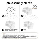 67”Curved Loveseat Sofa for Living Room, Deep Seat Love Seat Couch with 2 Throw Pillows, Modern Loveseat Adopt Teddy Fabric, Suitable Small Spaces The Cloud Loveseat, No Assembly Needed, Grey OmniLuxe