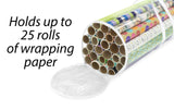 Whitmor 6044-4924 Clear Gift Wrap Organizer - Zippered Storage for 25 Rolls Whitmor