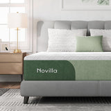 Novilla 10 Inch Twin Mattress Gel Memory Foam Mattress with Cooling Gel Foam for Pain Relief Twin Bed Mattress in a Box Medium Plush Twin Size Mattress Novilla