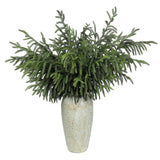 YXZZWL 8 Pcs Christmas Norfolk Pine Branches, 36 Inch Real Touch Artificial Norfolk Pine Branch Faux Cedar Pine Stem Fake Greenery Pine Picks for Vase DIY Garland Wreath Home Garden Decoration YXZZWL