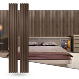 Generic 94.5"" L x 5.75"" W Shiplap Wood Wall Paneling, 3D Wall Paneling for Interior Wall Decor (Set of 3) (Driftwood) WoodArtSupply