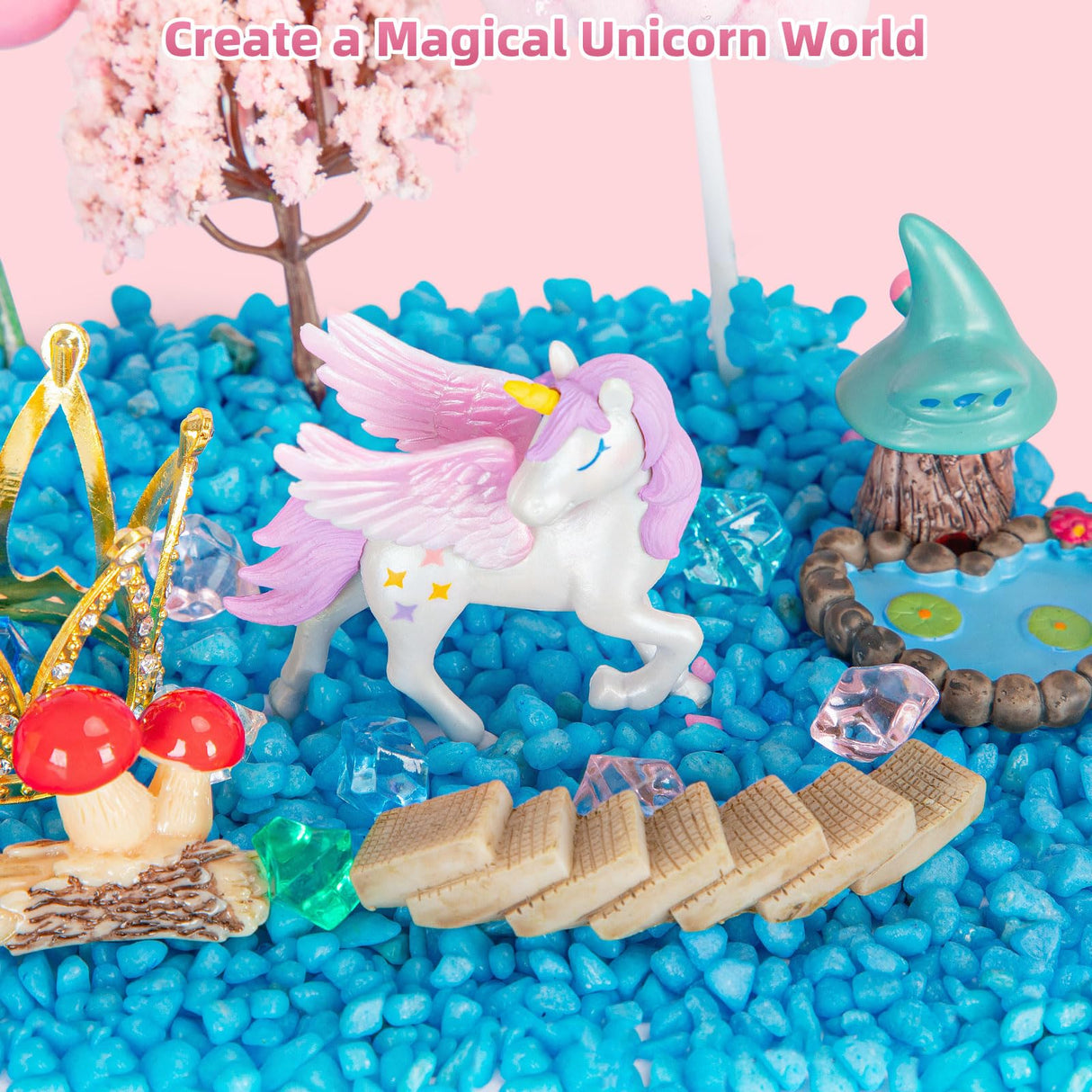 Unicorn Light Up Terrarium for Girls – DIY Garden Craft with LED | STEM Kit, Arts & Crafts Gift for Kids Ages 4-8 by Ednzion Ednzion