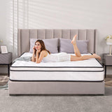 REGOSS Full Size Mattress, 10 inch Full Mattress Hybrid with Bonnell Coil, High Density Full Mattress in A Box, Medium Soft for Pressure Relief REGOSS