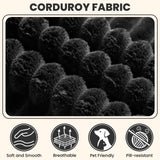 LEVELEVE 106" Cloud Sectional Couch with Deep Seat，Modern Modular Sofa with L-Shape Chaise，No Assembly Required, Upholstered Couches for Living Room Bedroom(Black,Right Facing Chaise) LEVELEVE