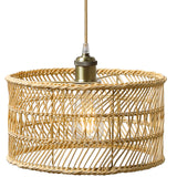 HOONEX Rattan Chandelier, Rattan Light Fixtures Ceiling, 12.4" Wicker Pendant Light for Dining Room Bedroom Kitchen Island, Natural HOONEX