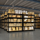 BuxWellBang 5 Tier Garage Storage Shelves - 40" W x 18" D x 72" H Heavy Duty Adjustable Shelving Unit, Metal Organizer Utility Rack for Basement, Pantry, Kitchen, Black BuxWellBang