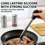 Zulay Kitchen Stainless Steel Turkey Baster for Cooking - Food Grade Metal Turkey Baster Syringe & Silicone Suction Bulb - Turkey Baster Large Size - Includes 2 Detachable Needles and Cleaning Brush Zulay Kitchen