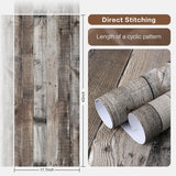 Livebor Gray Shiplap Peel and Stick Wallpaper Wood Contact Paper 17.7”x 590.5” Distressed Wood Wallpaper Peel and Stick Wooden Wall Gray Contact Paper Rustic Shiplap Plank for Walls and Countertops Livebor