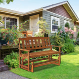 FURINNO FG17485 Tioman Outdoor Hardwood New Mexico Glider Furinno