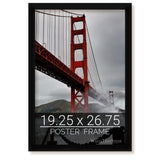 wallsthatspeak 19.25x26.75 Black Picture Frame for Puzzles Posters Photos or Artwork wallsthatspeak
