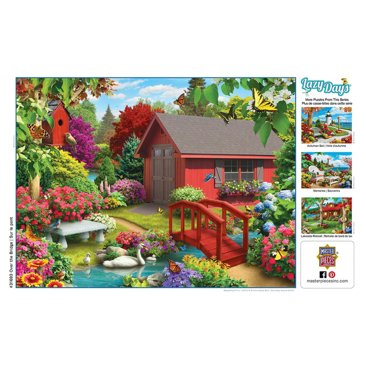 Masterpieces 750 Piece Jigsaw Puzzle for Adults, Family, Or Kids - Over The Bridge - 18"x24" Masterpieces