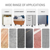 6 Inch Caster Wheels Heavy Duty Casters with Brake, Casters Set of 4 Loading 3000 Lbs, Locking Industrial Swivel Top Plate Casters Wheels for Furniture and Workbench Cart(Two Hardware Kits Included) YUPEZOP