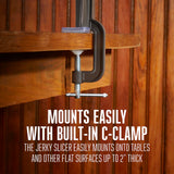 Weston Manual Support Beef Jerky Slicer, Quick and Easy Operation For Cuts Up To 5” Wide x 1.25” Thick, Durable Aluminum Construction, Stainless Steel Blades, Charcoal Gray Weston