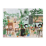 Galison Plant Cafe 1000 Piece Puzzle from Galison - 1000 Piece Botanical Puzzle for Adults, Wonderful Illustrations from Frankie Penwill, Thick and Sturdy Pieces, Great Gift Idea Galison
