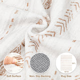 Area Rug Living Room Rugs: 5x7 Washable Boho Large Neutral Farmhouse Soft Moroccan Stain Resistant Indoor Floor Carpet for Bedroom Nursery Kids Playroom Office Dining Room Home House Decor- Brown Nakagishi