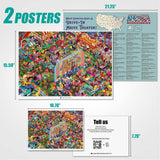 Antelope - 1000 Piece Puzzle for Adults, Drive-in Movie Jigsaw Puzzles 1000 Pieces - 1000 Pieces High Resolution, Matte Finish, Smooth Edging, No Dust Puzzle ANTELOPE