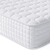 Vesgantti 8 Inch Multilayer Hybrid Twin Mattress - Multiple Sizes & Styles Available, Ergonomic Design with Memory Foam and Pocket Spring, Medium Firm Feel, White Vesgantti