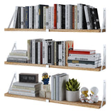 Austin yan Floating Bookshelf ，33inch, Wall Mounted Shelves for Living Room, Kitchen Organization,Bathroom, Bedroom Décor,Hanging Decorative Wall Shelves,Set of 3 White Austin yan