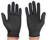 HDMNDD Black Disposable BBQ Grill Gloves Kit - 50 Heavy Duty Textured Grip and 2 Heat Resistant Reusable Liners Meat Pulling (Full Palm & Finger Texture, X-Large) HDMNDD