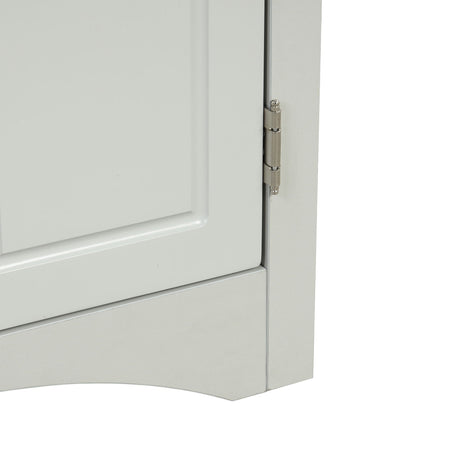 Triangle Bathroom Storage Cabinet With Adjustable Shelves, Freestanding Floor Cabinet For Home Kitchen HouseOfZazla