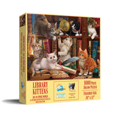 SUNSOUT INC - Library Kittens - 1000 pc Jigsaw Puzzle by Artist: Image World - Finished Size 20" x 27" - MPN# 42962 SunsOut