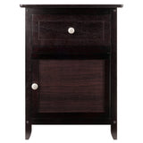 Winsome Eugene Accent Table, 18.90"W x 14.96"D x 25"H, Espresso Winsome