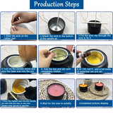 Oligar Complete Candle Making Kit, DIY Candle Making Supplies for Adults,Beginners, Including Bees Wax, Candle Wicks, Dyes, Melting Pot, Rich Scents, Spoon, Candle Jars, Rubber Pads, Decorative Label Oligar