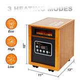 Dr Infrared Heater Portable Space Heater, Original, 1500-Watt, Cherry (Pack of 1) DR. INFRARED HEATER