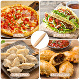 French Rolling Pin for Baking - Tuyotue 7.9 Inches Beech Wood Tapered Rolling Pin Dough Roller for Pizza Dough, Pie Crust Cookie Fondant Dumpling Tuyotue