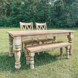 CAROLINA LEG CO. Chunky Bench Legs - Perfect for Coffee Tables - Set of 4 - Made in NC - Dimensions: 3.5" x 16" CAROLINA LEG CO.