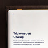 Nectar Premier Copper 14" King Mattress - Medium Firm Gel Memory Foam Mattress - 5 Layers of Comfort - Triple Action Cooling Tech - 365-Night Trial - Forever Warranty,White Nectar