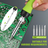 WORKPRO Soldering Iron Kit, 90W Soldering Gun with Digital Display and Iron Tips, 11-in-1 Adjustable Temperature Welding Kit for Electronic Repair, DIY Enthusiasts and Jewelry Makers (110V US Plug) WORKPRO