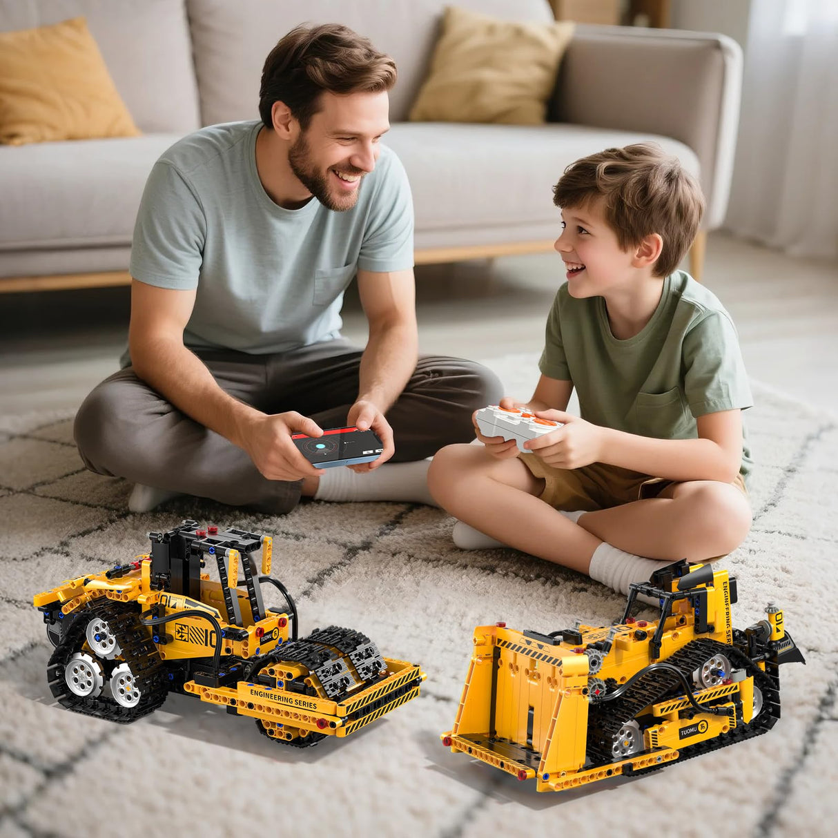 ADUSRIZ 5 in 1 STEM Robot Building Kit, 535 Pcs Remote Control Excavator Science Educational Kit, Technic Coding Robotic Toys Gift for Kids 6 7 8 9 10 11 12+ Years Old Boys Girls ADUSRIZ