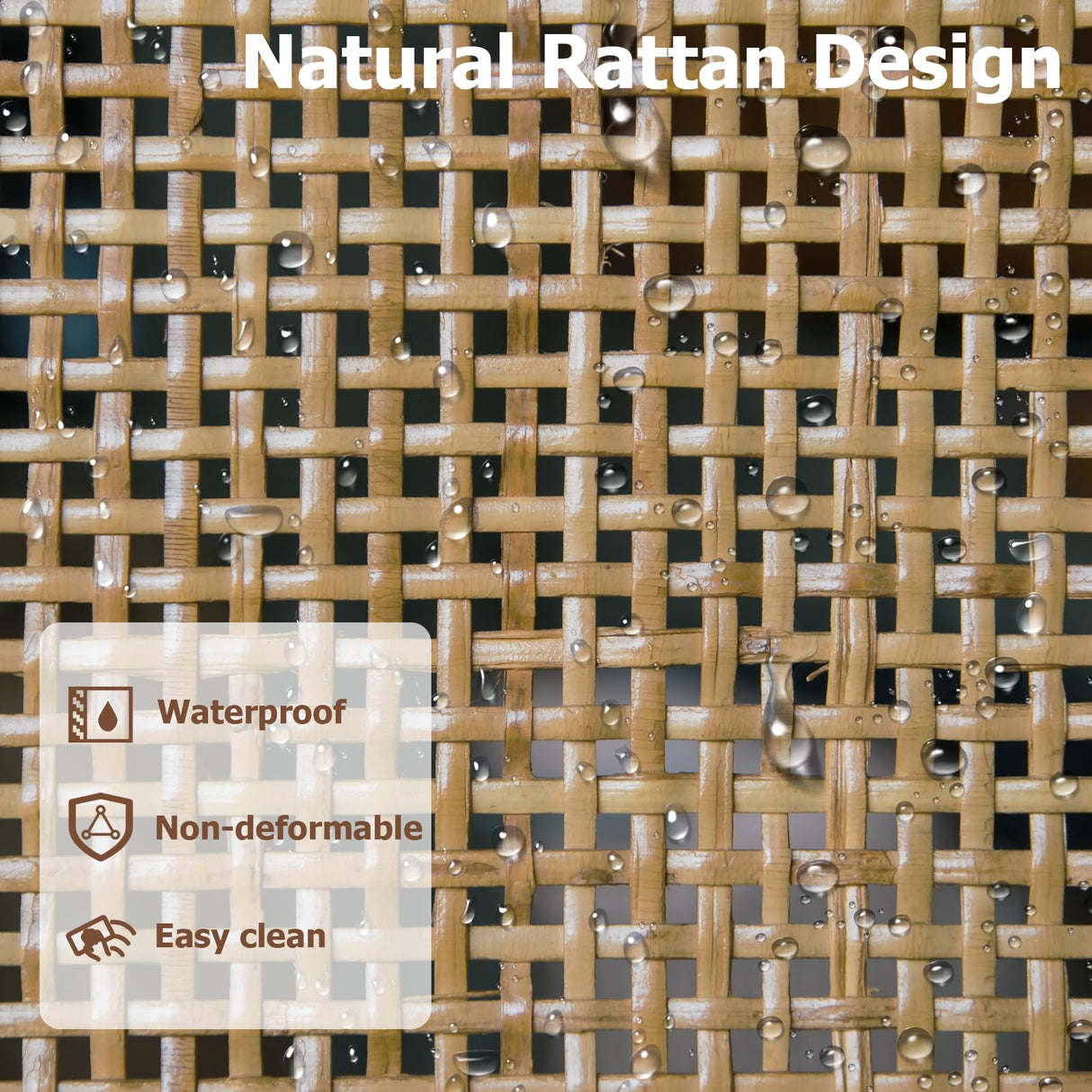 LTMEUTY 9 Drawer Dresser for Bedroom, Rattan Chest of Drawers, Modern Wood Dresser Chest with Golden Handles, 55” Wide Large Storage Long Dressers Organizer for Closet, Entryway, Living Room LTMEUTY