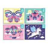 Mudpuppy Unicorn Magic Level Up! Puzzle Set from Mudpuppy, Includes 4 Jigsaw Puzzles with 16 – 28 Pieces, Features Enchanting and Magical Unicorns, Perfect for Ages 3+ Mudpuppy