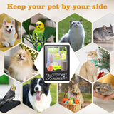 Pet Memorial Shadow Box, Pet Urn Ashes Display Case with Drawer, Dog Memorial Picture Frame Display Case, Pet Memorial Gifts for Loss of Dog with Pet Paw Print Set (Black) Quxddy