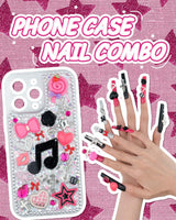 DoDoBeads 1050 Pcs Junk Phone Case Charms Kit, Charms for Customizing Cases, Kawaii Bow, Letter Beads, Nail Accessories, Flatback Pearls, Rhinestones, Cute Aesthetic Decor for Personalization DoDoBeads