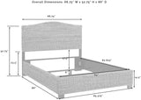 Crosley Furniture Serena Bed, Handwoven Natural Fiber Rattan Headboard and Footboard Set, Banana Leaf, Queen Crosley Furniture