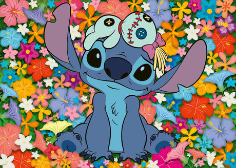 Ravensburger Disney Stitch 1000 Piece Jigsaw Puzzle | Your Favorite Mischievous Extraterrestrial | Vibrant Character Art | FSC-Certified Materials Ravensburger