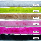 JAWGLOW Fluffy Full Length Mirror, Universal Ultra Soft Non-Slip Cover, Free Standing, 64"x21", Full Body Mirror, Warm Home Decor for Living Room, Bedroom, Cloakroom (White) JAWGLOW